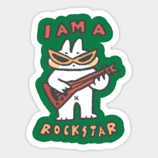 rockstar sample Sticker